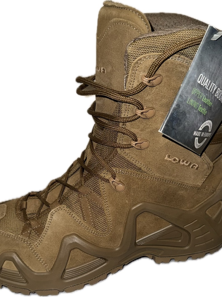 Lowa Men's Tan Suede Tactical Waterproof Boot